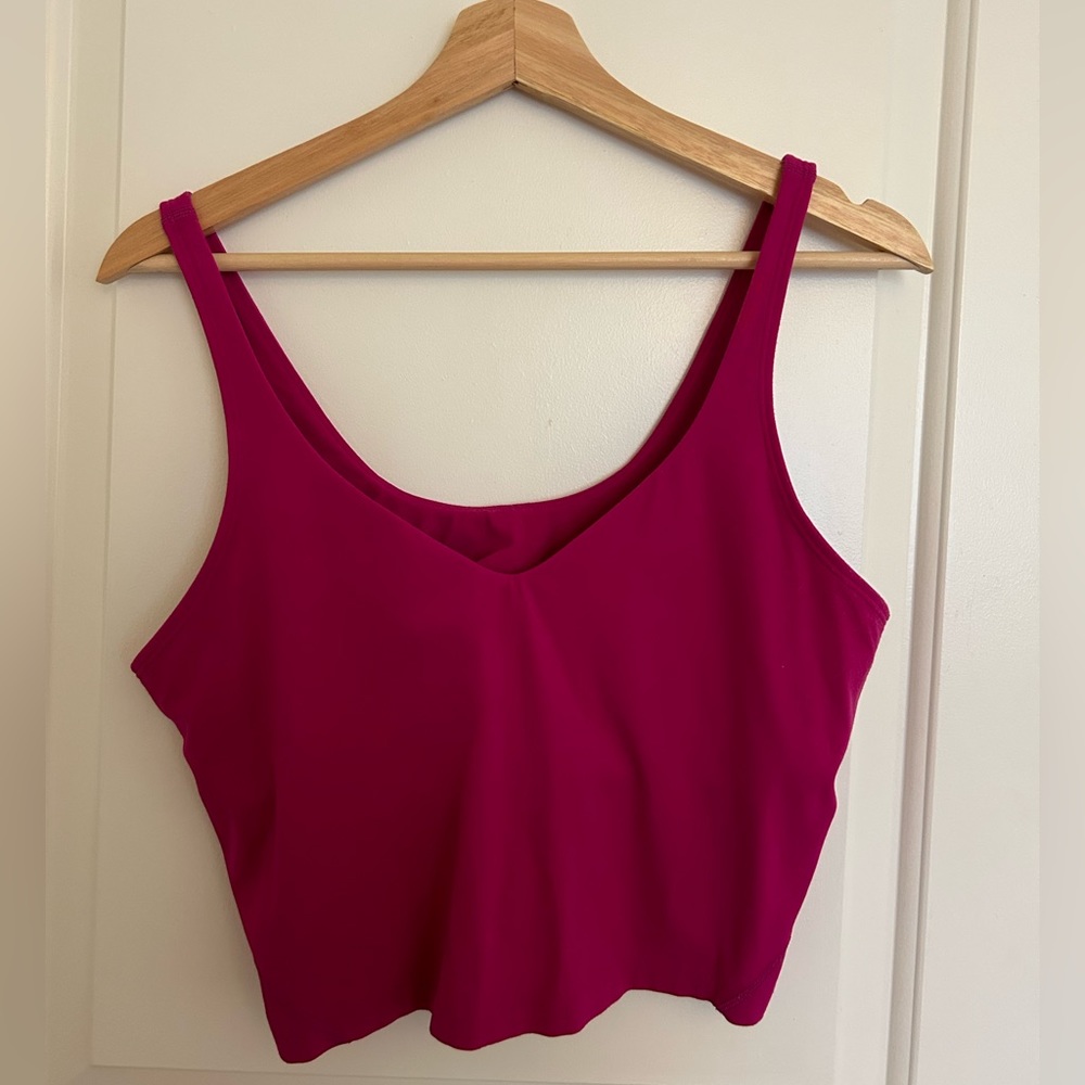fuchsia lululemon align tank